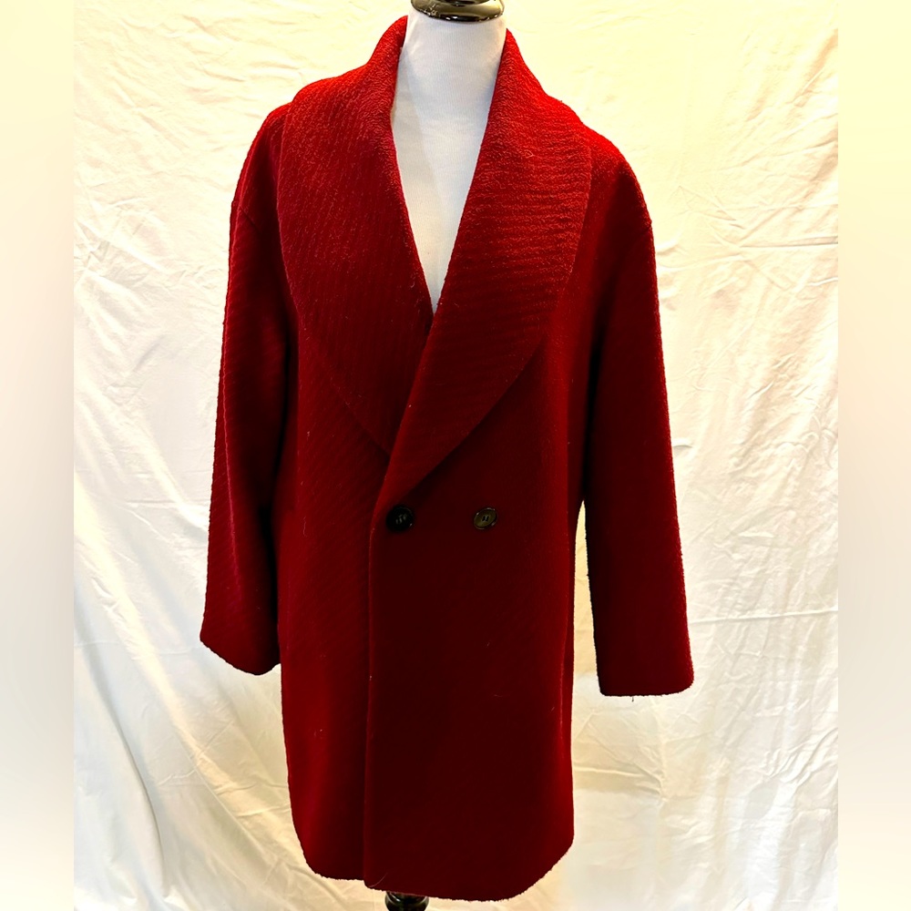 Shawl-collar Top Coat